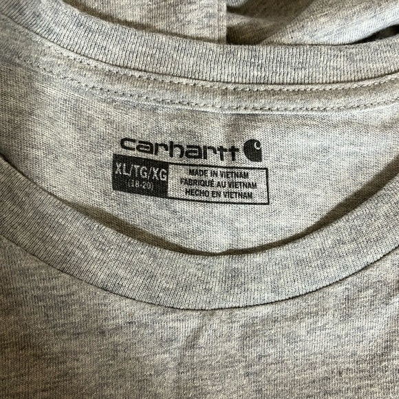 Carhartt Gray Youth T-Shirt Size XL - Picture 4 of 5
